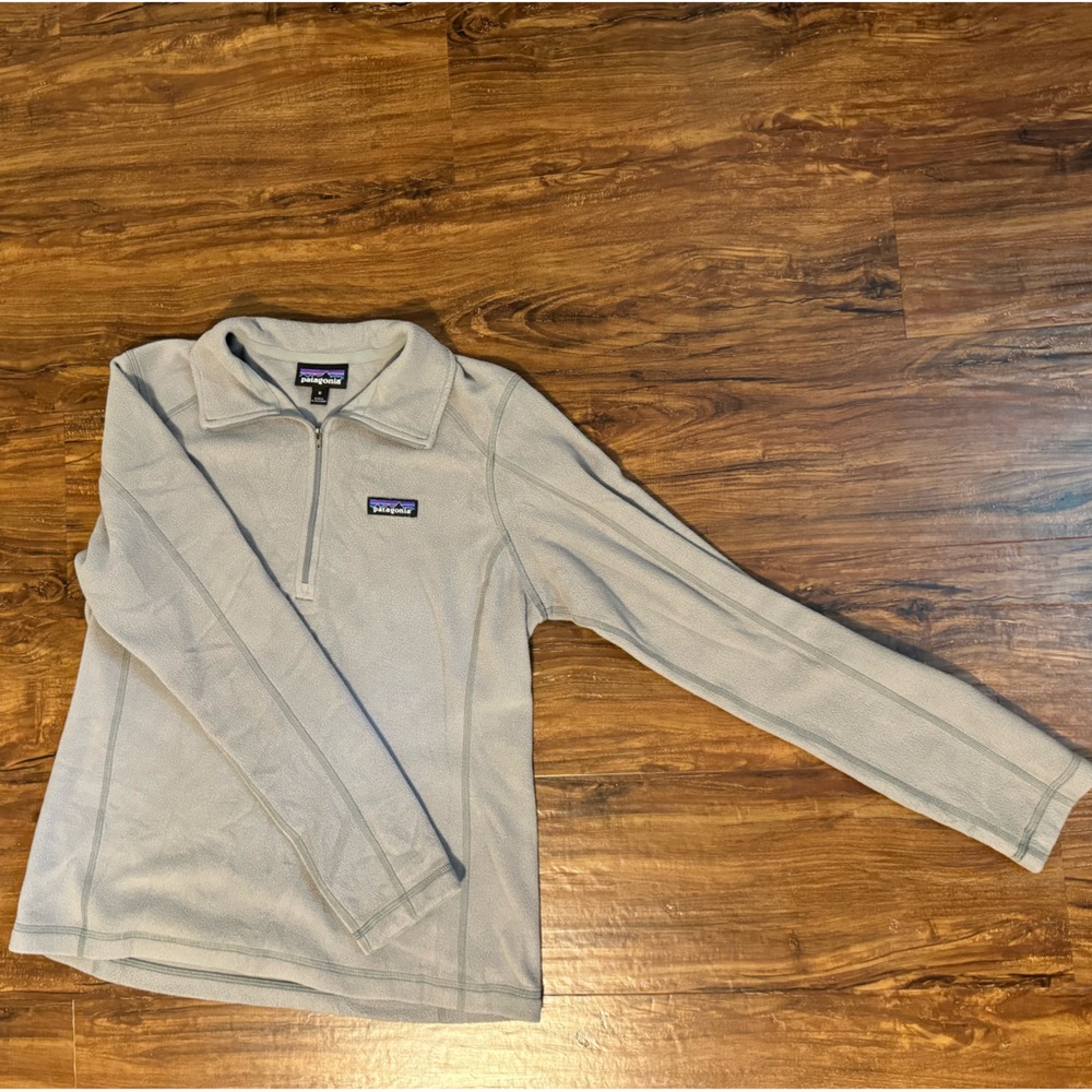 Patagonia Better Sweater Quarter Zip Pullover Fleece Grey Medium